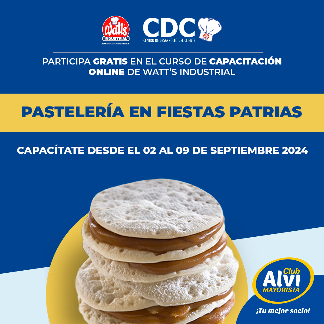 Curso Alvi - Pastelería en Fiestas Patrias